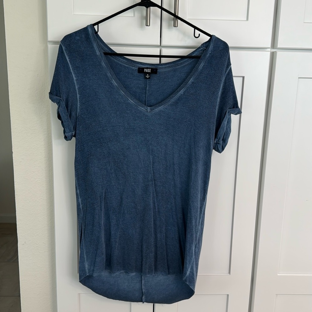 Paige V neck short sleeve shirt